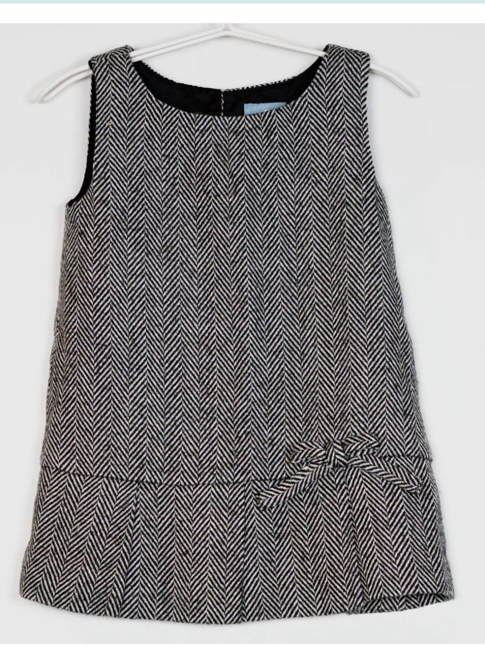 GAP Black and White Herringbone Girls Dress